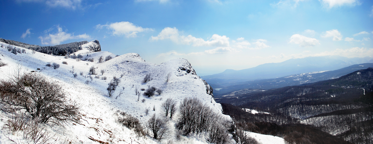 Winter mountains