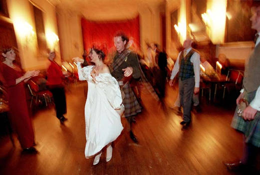 Scottish Wedding Blur