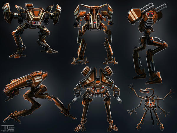 Mech designs by GMORK81 on DeviantArt