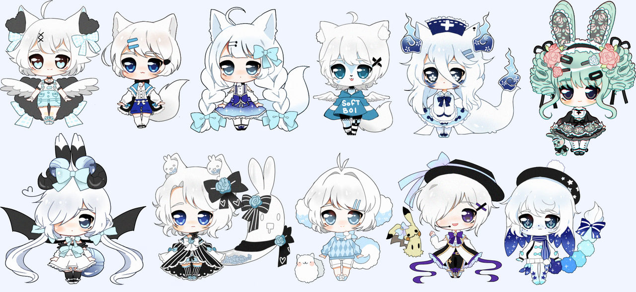 Flowborn Chibi Baby Chibi Batch by Powder-Puff on DeviantArt