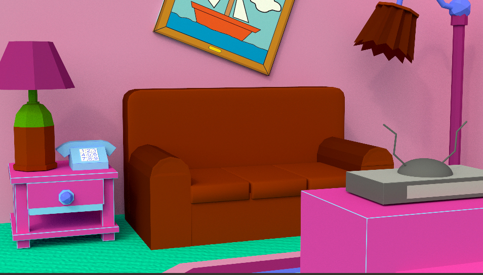 Simpsons Living Room By Hunterdog On Deviantart