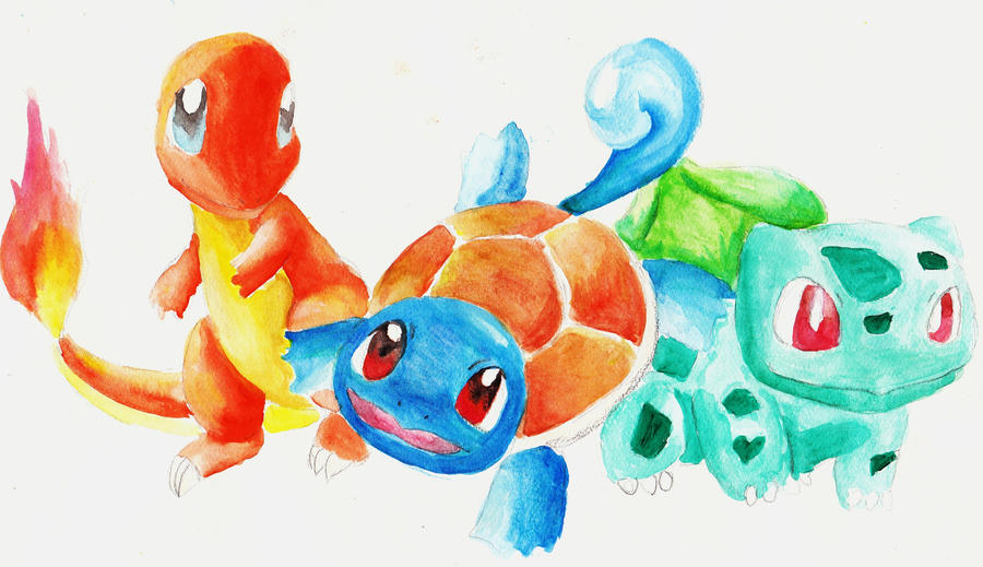 Three Original Starters by FirestarEspeon on DeviantArt