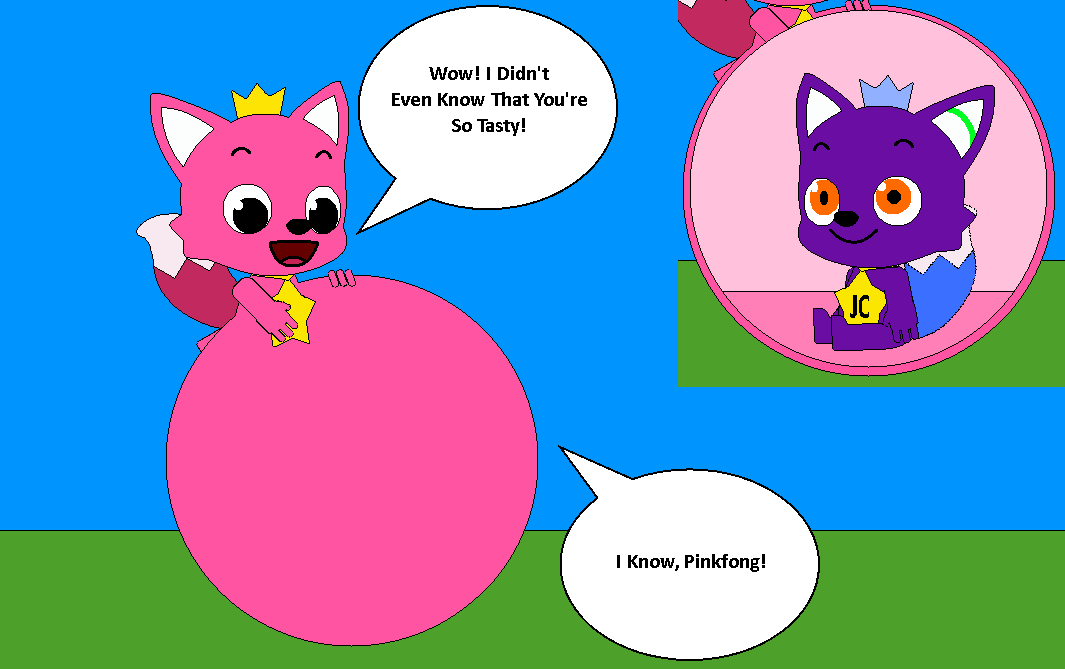 Pinkfong Ate Me! by JanaCalf on DeviantArt