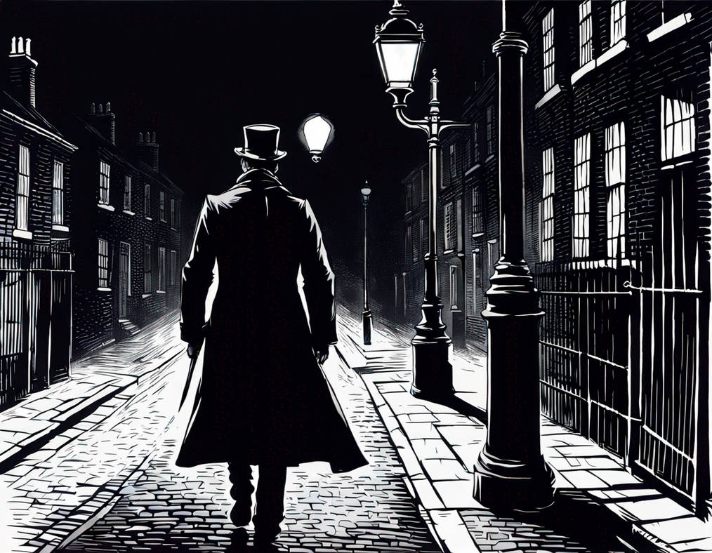 Jack The Ripper Night Jack the Ripper walking a London street at night by ghosteater on ...