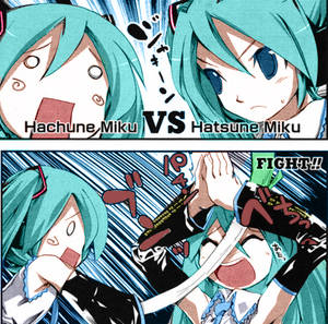 Hatsune Miku vs Hachune Miku