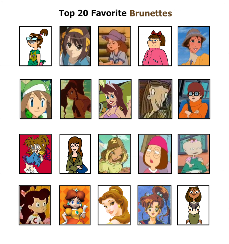 My Top 20 Brunettes