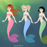 Powerpuff Girls as Mermaids