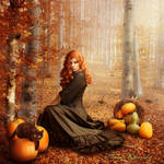 Autumn witch by tamaraR