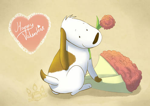 Valentine pup