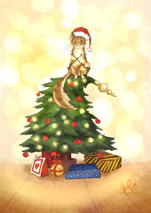 Merry Christmas 2016 cat by tamaraR Merry Christmas 2016 cat by tamaraR