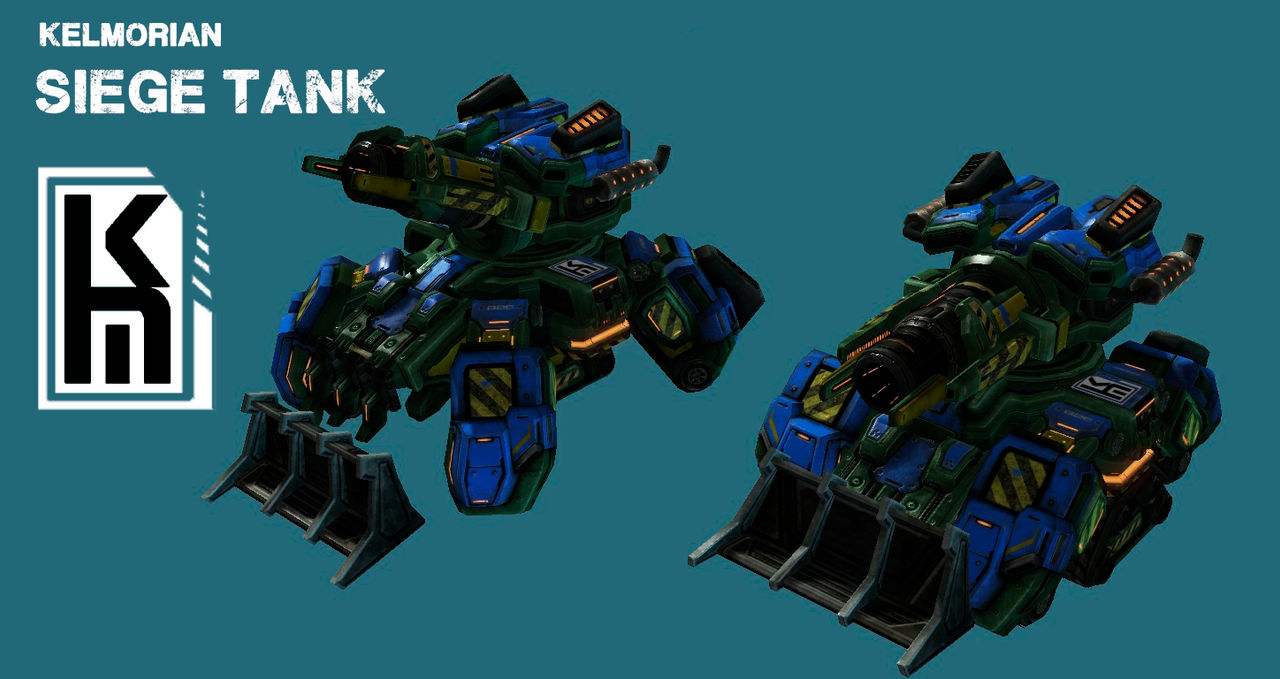 Tank Decorum Starcraft 2 - Kelmorian Siege Tank by AVModels on DeviantArt