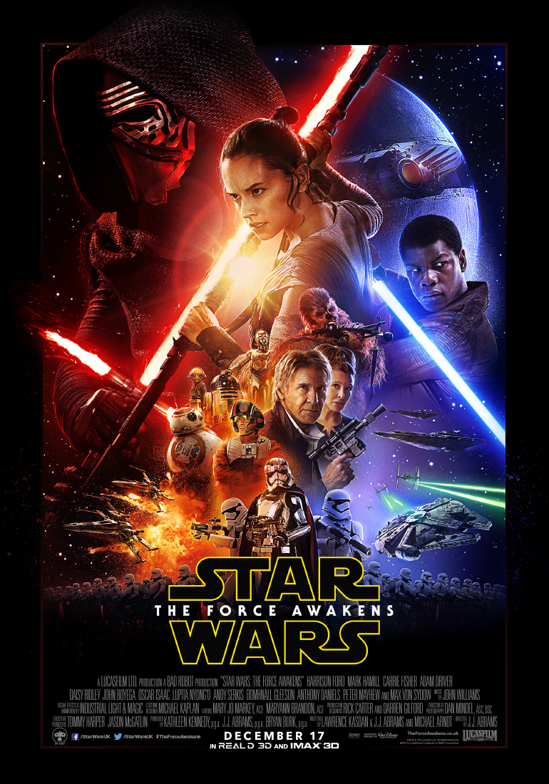 New Star Wars Episode VII the Force Awakens poster