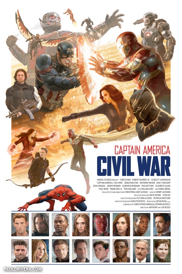 New Captain America: CW Poster by Paolo Rivera
