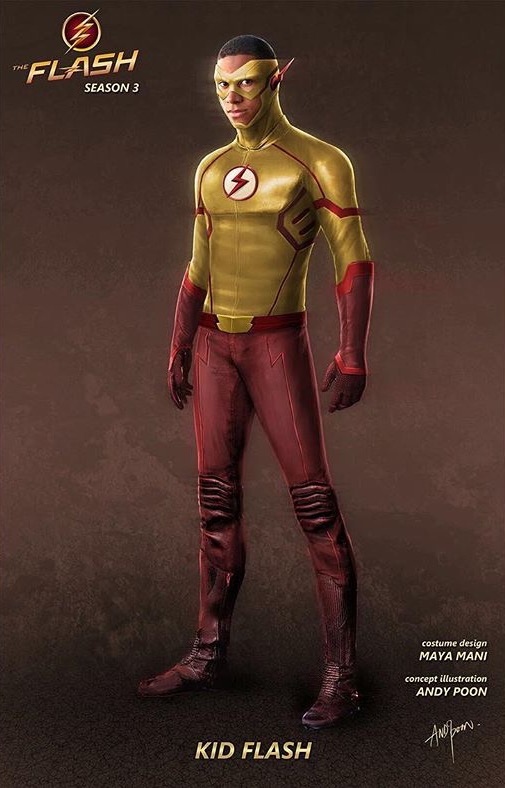 The Flash Season 3 Kid Flash Concept Art