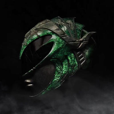 Green Ranger Rida First Look at Rita Repulsa's Green Ranger helmet by KingTChalla-Dynasty ...
