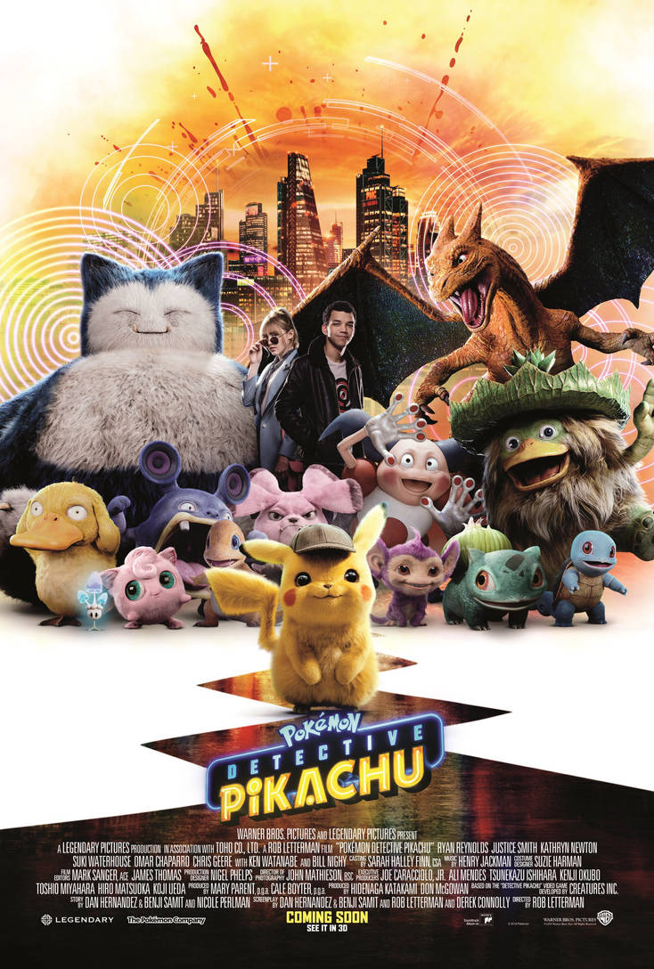 Official New Pokemon: Detective Pikachu Poster  by Artlover67
