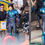 First Look at Xolo Mariduena on set as Blue Beetle