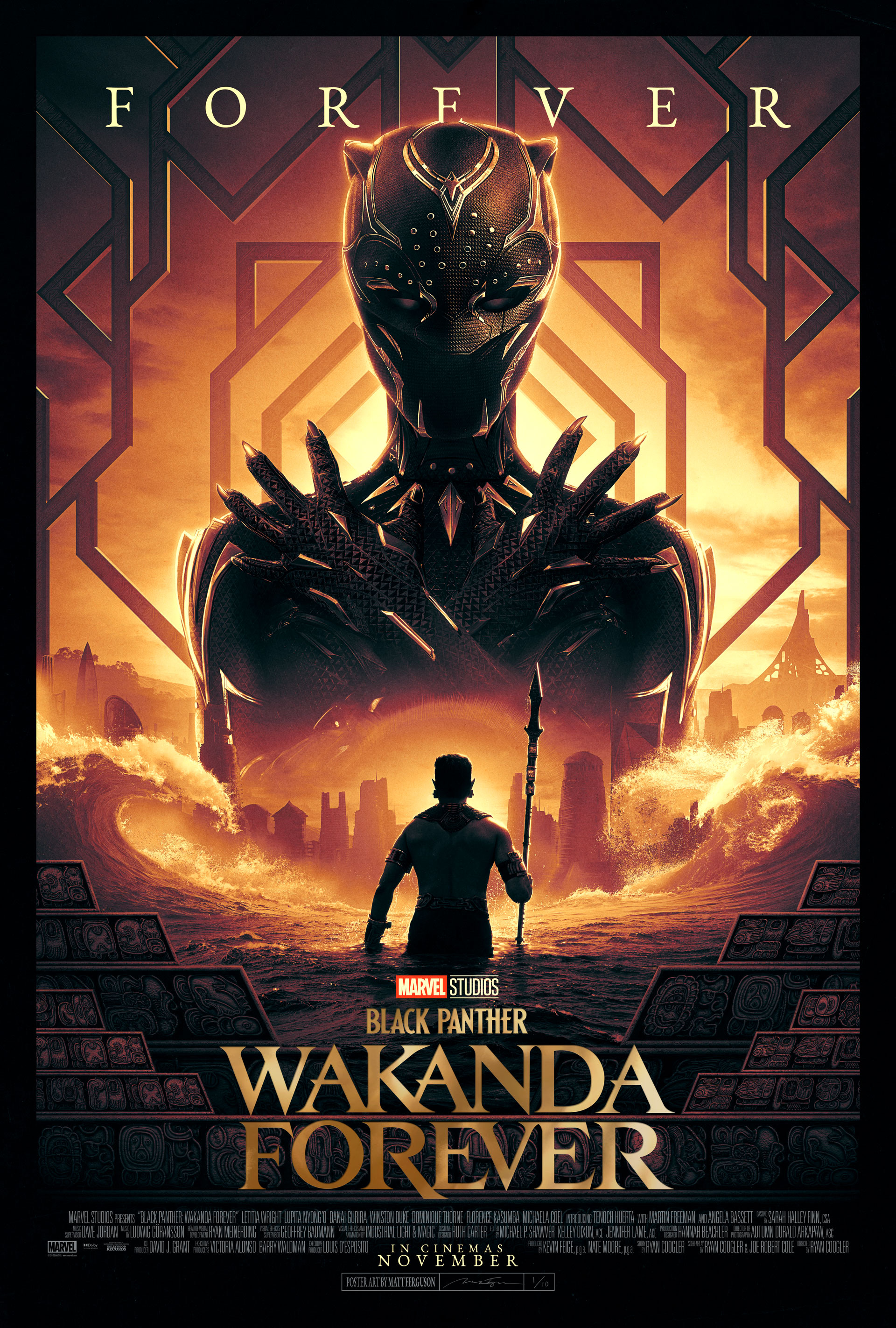 Black Panther Wakanda Forever Licensed Poster by KingTChallaDynasty