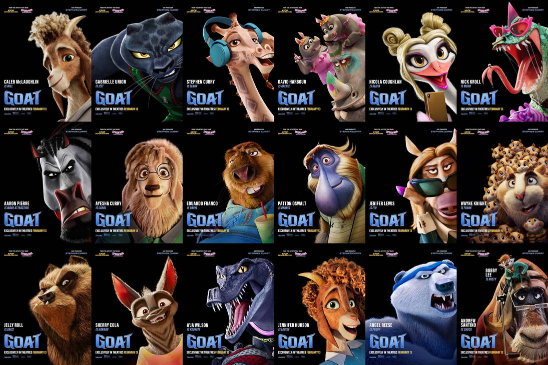Goatz Character GOAT (2026) character posters by KingTChalla-Dynasty on DeviantArt