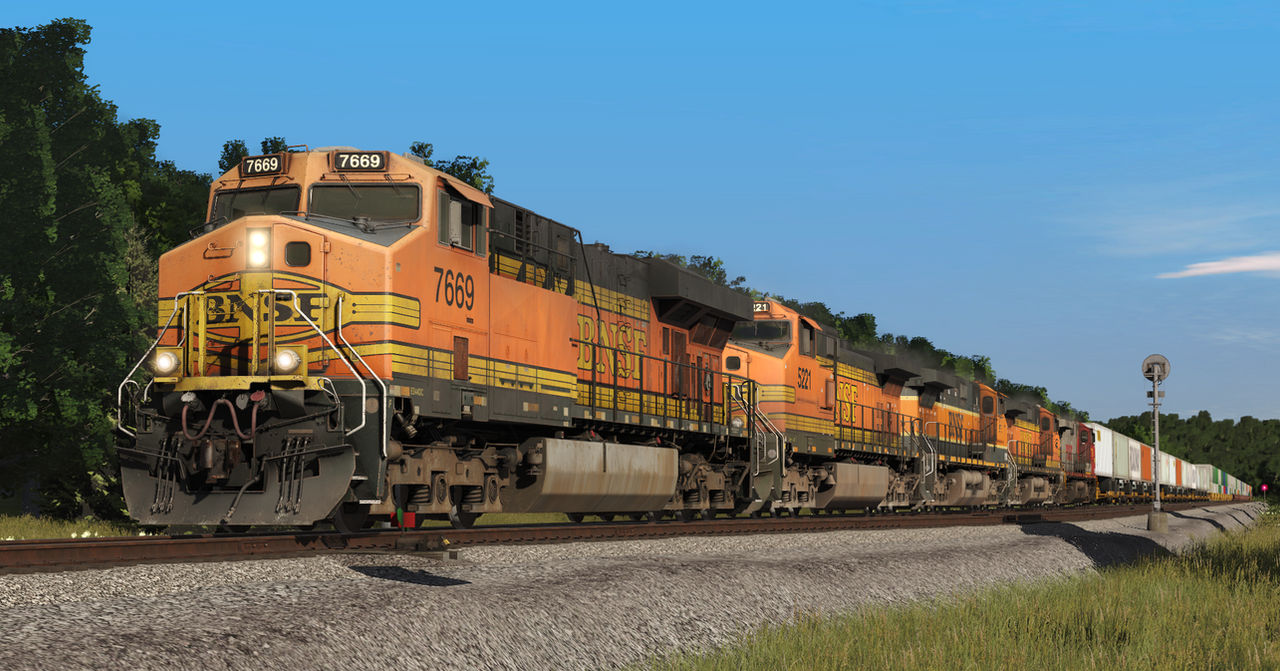 7669 Trainz 22 - BNSF 7669 Leads on Q-CHCSSE1 by TrainzRailfanGam1066 on ...