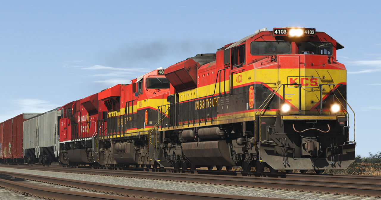 Trainz 22 - KCS 4103 Leads on CPKC Manifest by TrainzRailfanGam1066 on ...