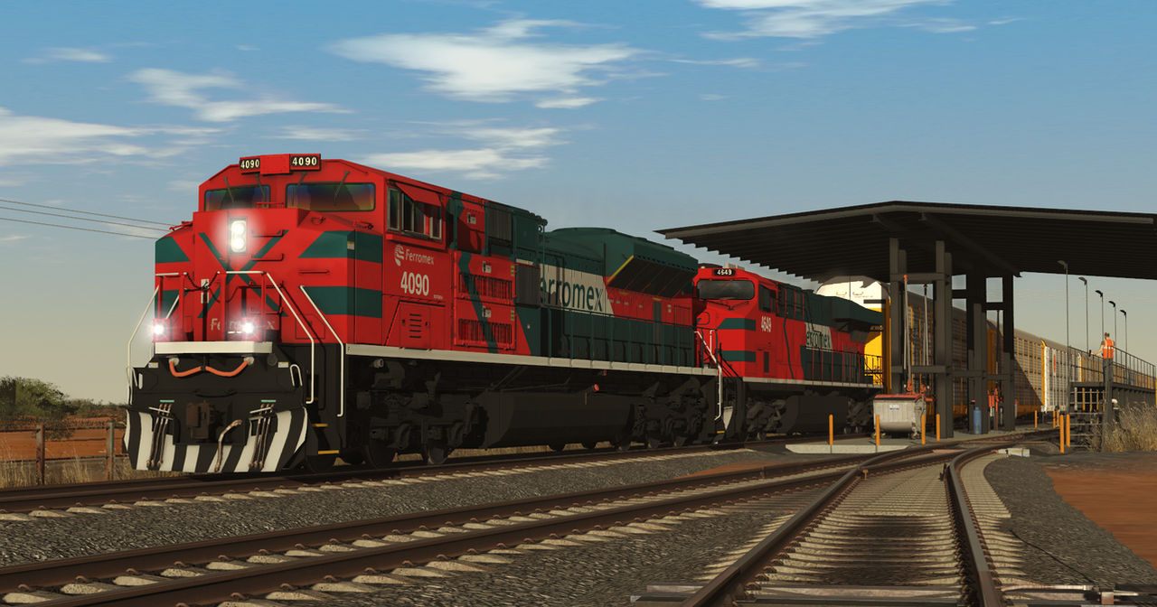 Fxe Auto Rack Trainz - FXE 4090 Leads Autorack in Mexico by TrainzRailfanGam1066 on ...