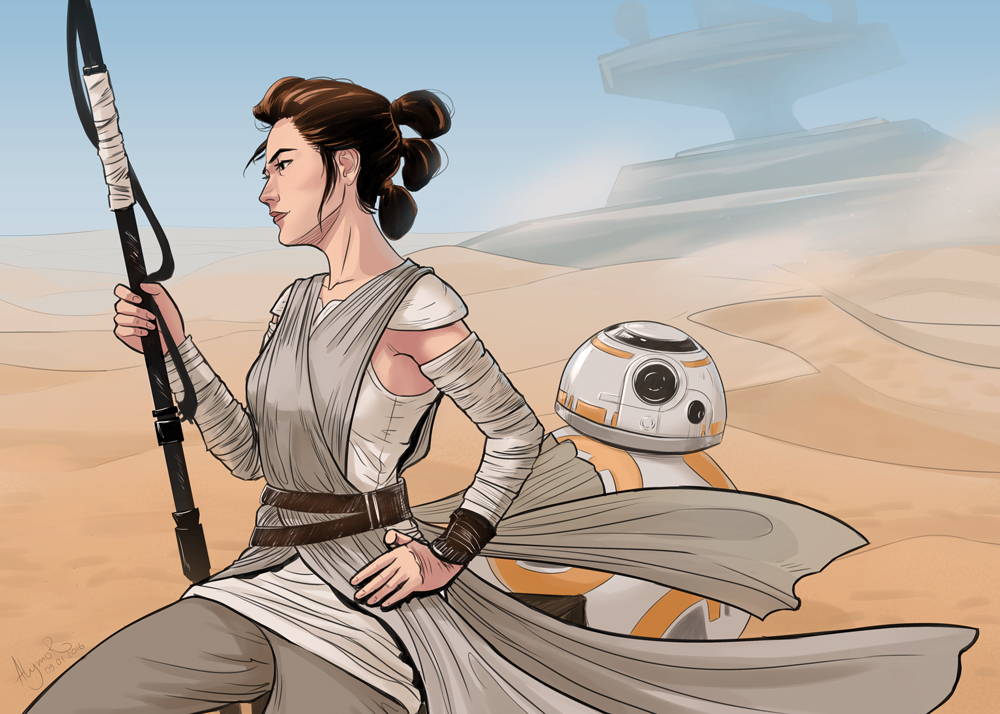 Star Wars 7: Rey and BB-8