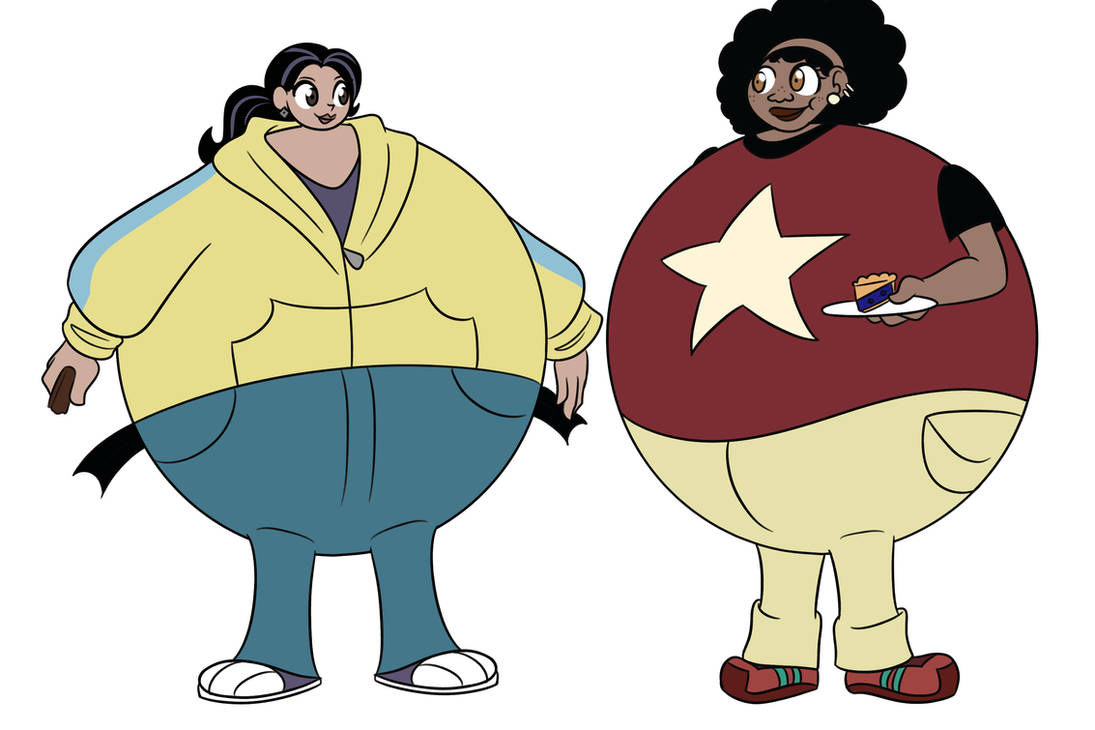 Aviva Inflation COM: Fat Aviva and Koki by BearBuddies on DeviantArt