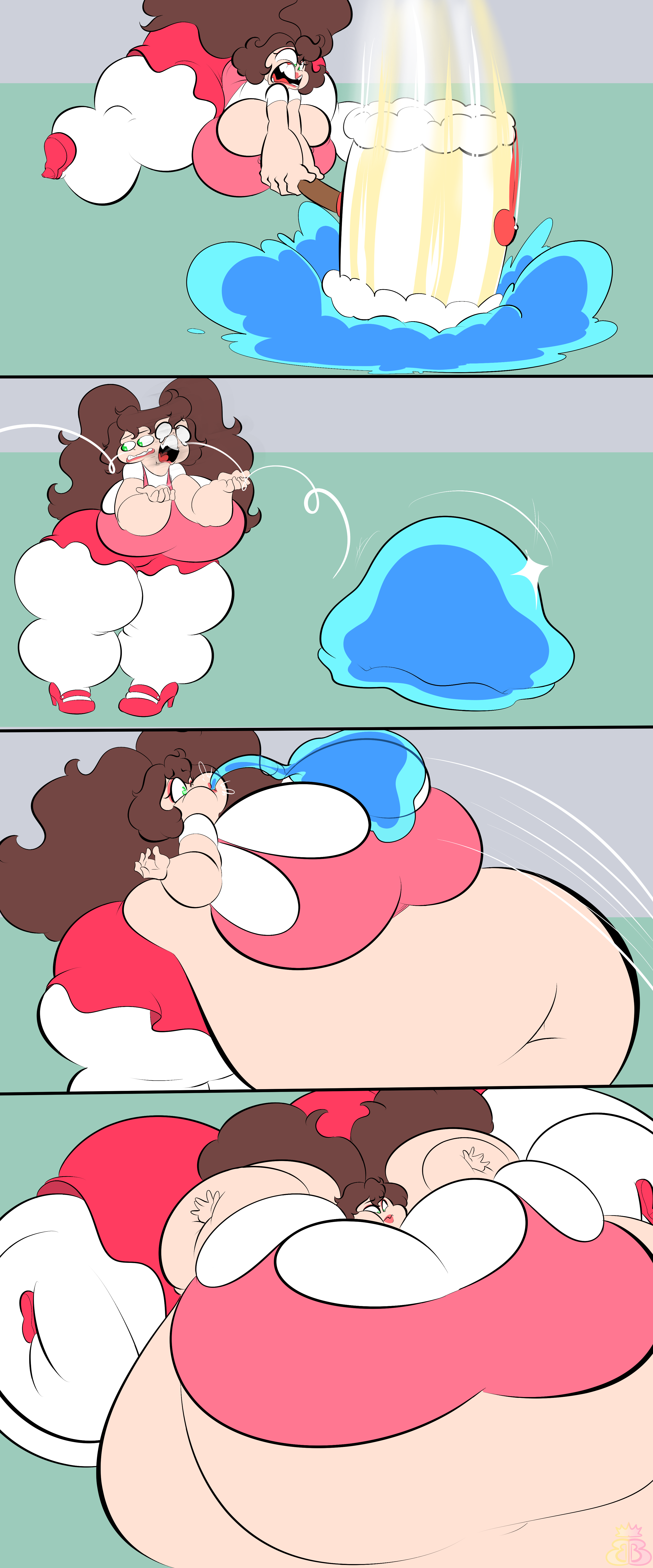 Slime Brain Inflation COM - Yami's Slime Inflation by BearBuddies on DeviantArt
