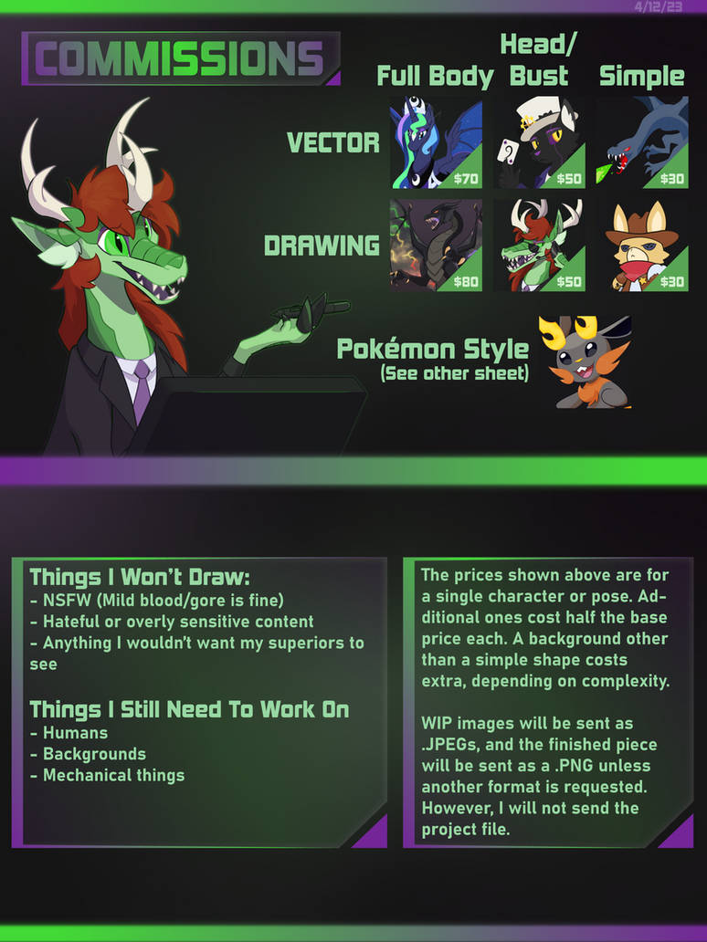 Agent Commission Deviantart Commissions by AgentKirin on DeviantArt