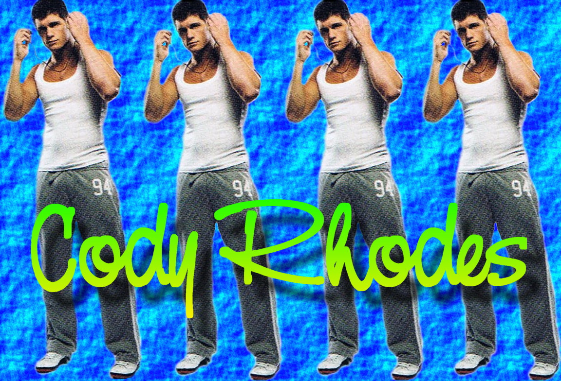 Cody Rhodes Wall. 2 Blue Name