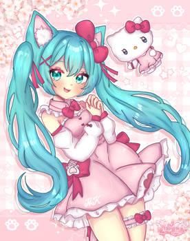 Miku Sanrio x Hello Kitty