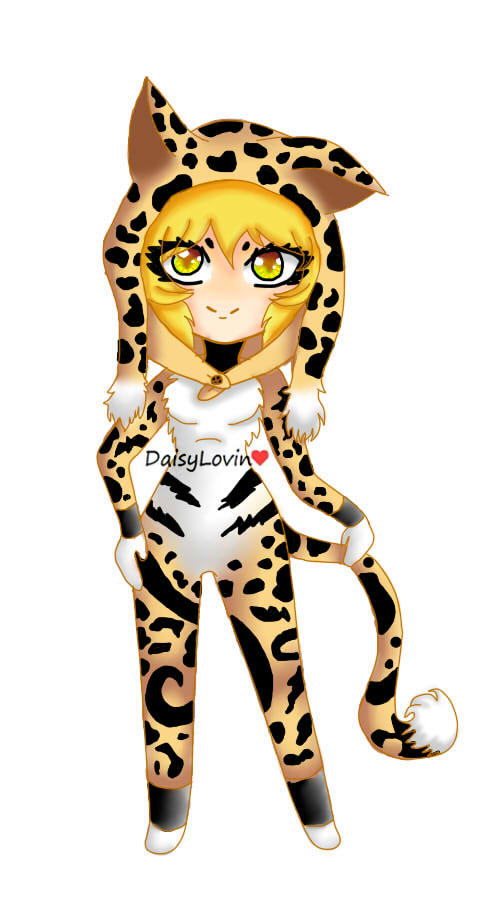 Cheetah Girl Chibi Adoptable- Closed