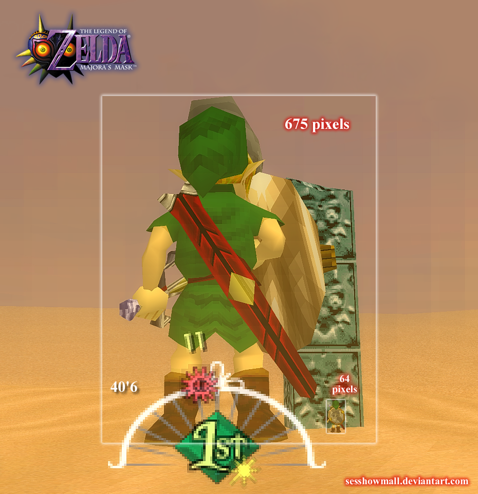 Majora's Mask: Giant Link Height by sesshowmall on DeviantArt
