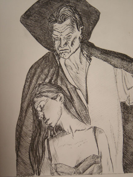 dracula and victim