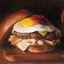 burger - oil on canvas