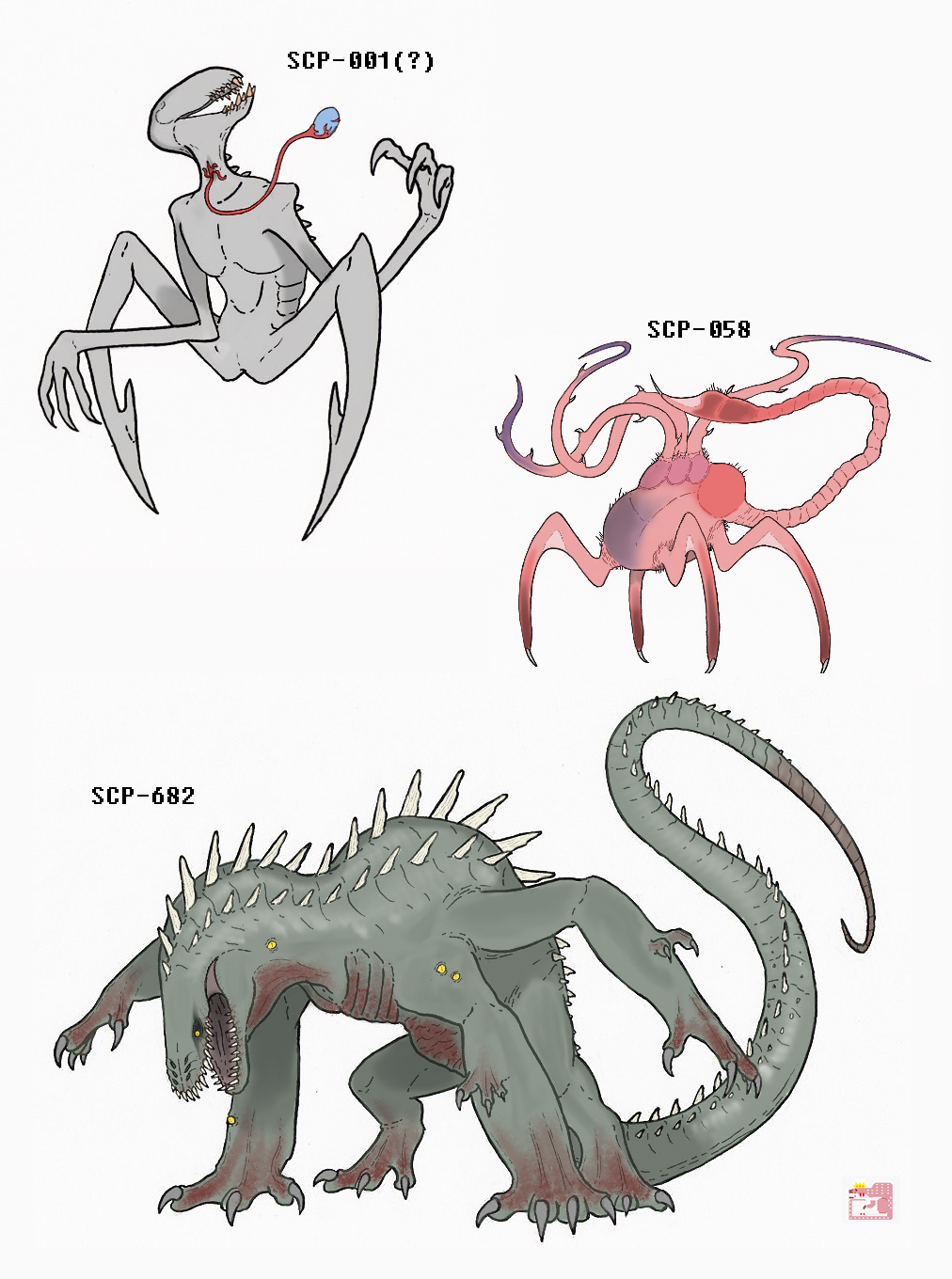 👑 King Edmarka 🦖 on X: SCP-682 fanart  / X