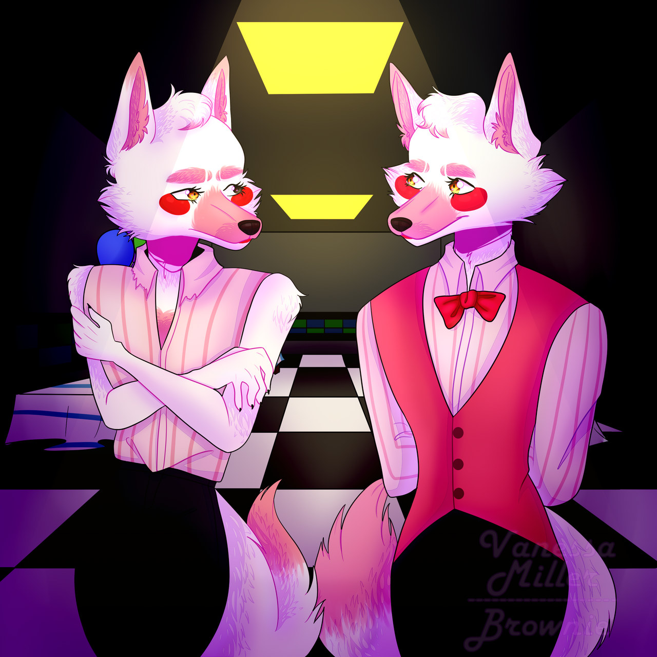 Funtime Foxy Design Mangle and Funtime Foxy by VanessaMillerQwQ on DeviantArt