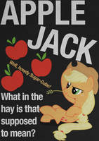 Applejack Typography Poster