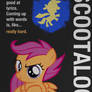 Scootaloo Typography Poster