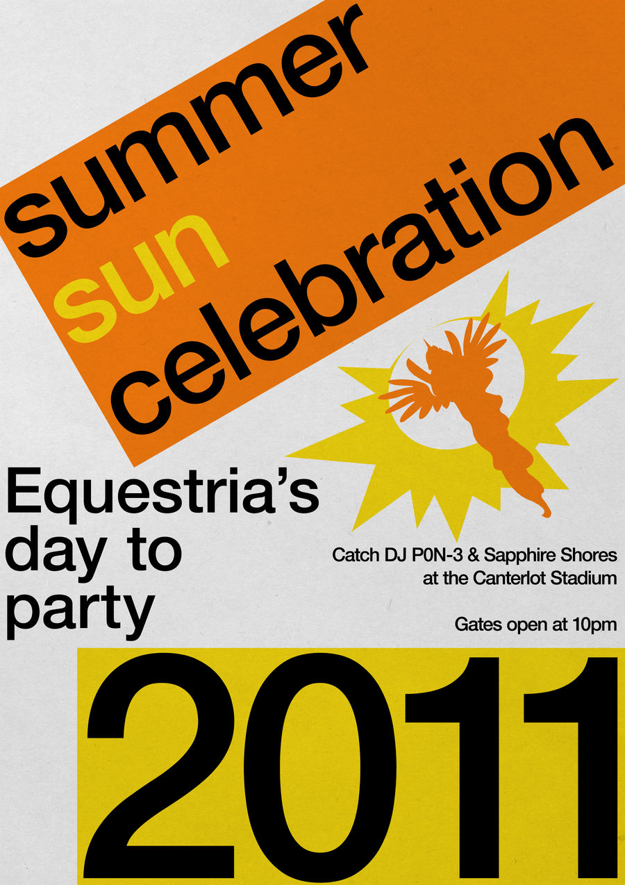 Summer Sun Celebration Poster by Skeptic-Mousey