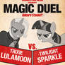 Trixie vs Twilight Magic Duel