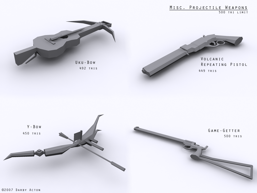 Projectile Weapons by phoenix-eulogy on DeviantArt