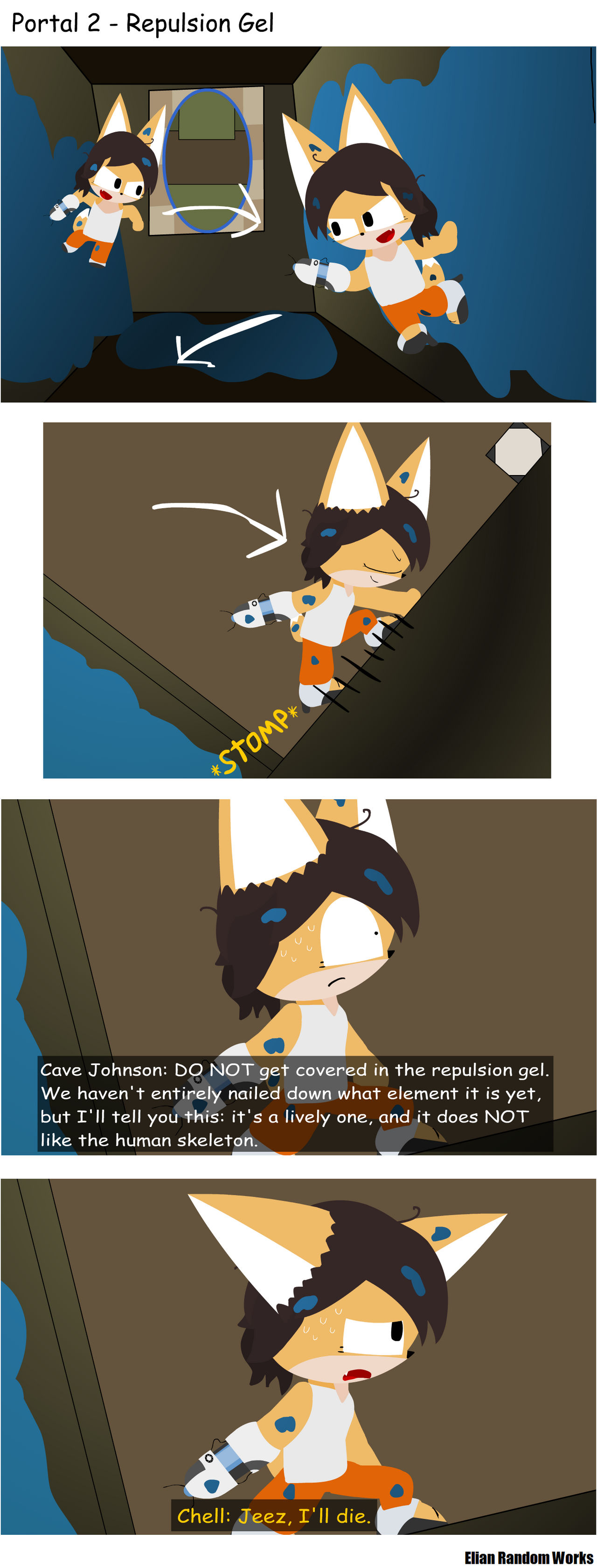 Portal 2 - Repulsion Gel (ENG) by ElianRandomWorks on DeviantArt