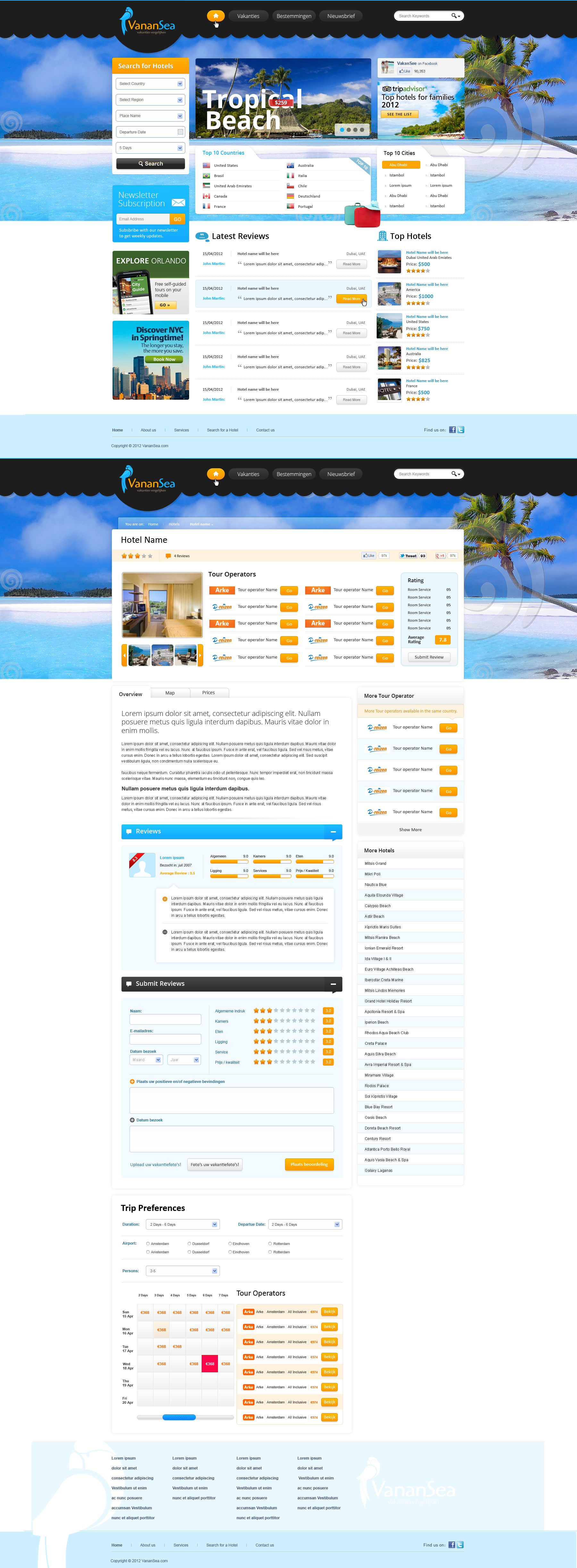 Tour Operator Website