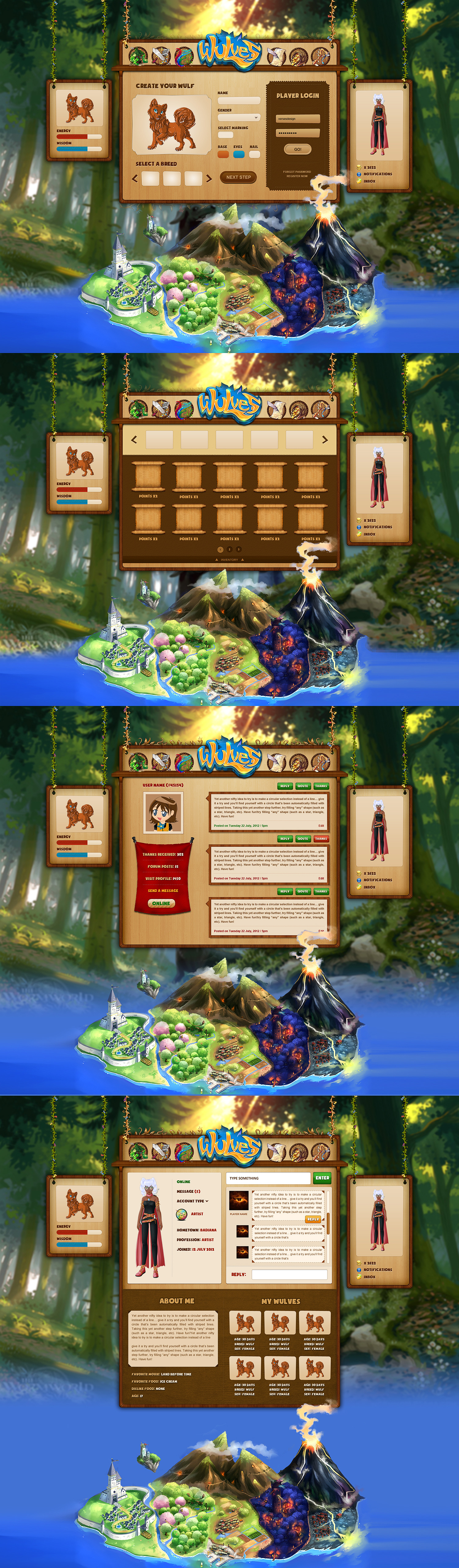 Wulves Game User Interface