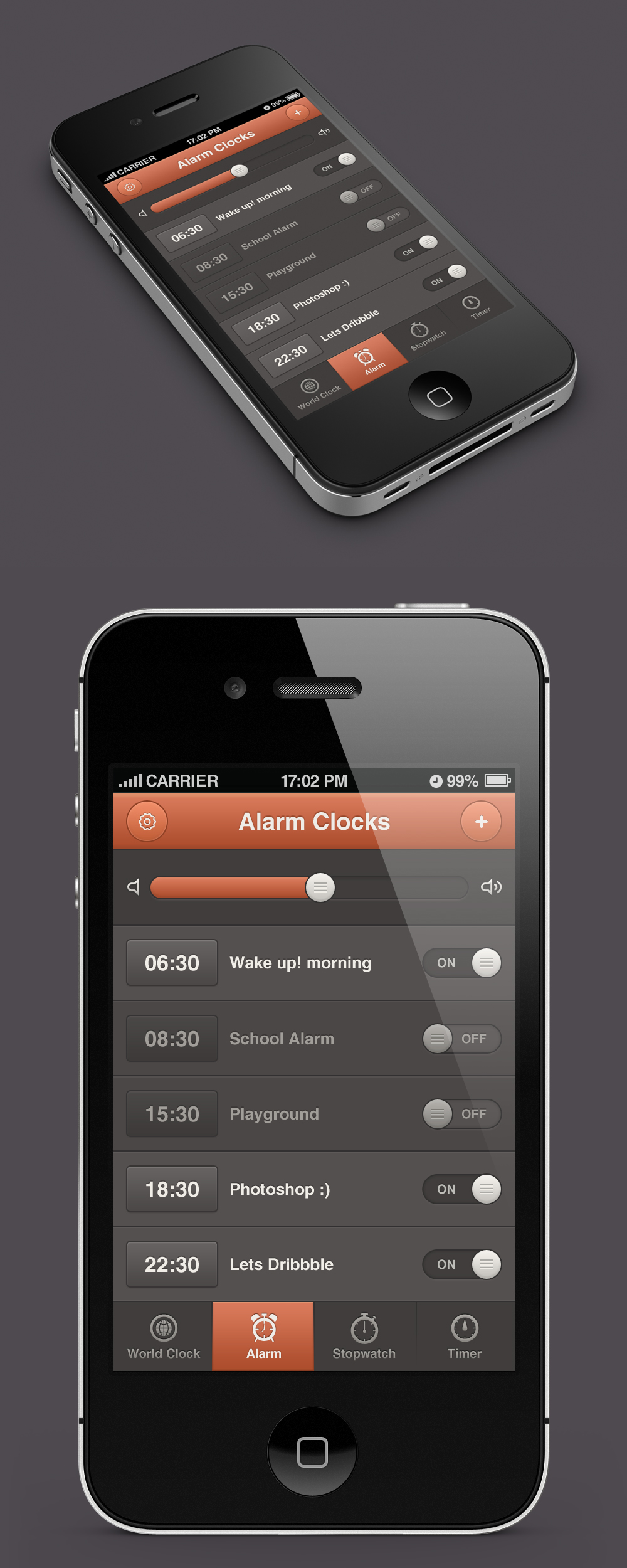 Alarm App Design