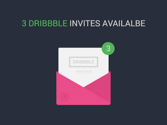 3 Dribbble Invites