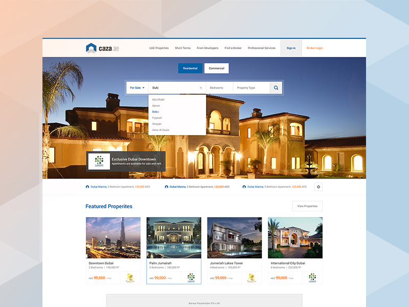 Property Listing Website / Ui Ux