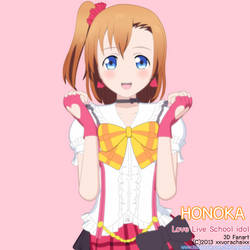 Honoka 3D Fanart